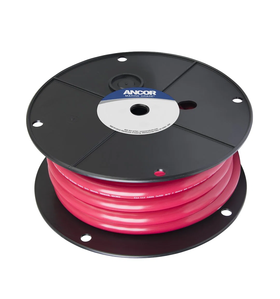 119505 – ANCOR Battery Cable, Without Terminal Red Positive Tinned Copper Conductor/ PVC Insulation 50 Foot Spool 4/0...